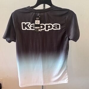 Kappa Black to White Gradient Kids Jersey